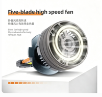 Phare LED de voiture Q7 à trois tubes en cuivre 50W Super Lumineux Faisceau Haut/Bas Rétrofit H11 H7 6000K Nouveau