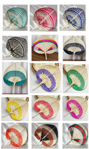 Ventilateur <span class=keywords><strong>mural</strong></span> artisanal en bambou à motif <span class=keywords><strong>ethnique</strong></span> bohème, décoration murale lavable pour salon/chambre - Product Image 4