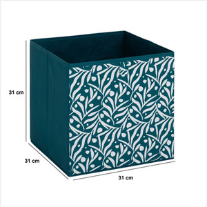 Contenitore Pieghevole con Motivo a Foglie per Organizzazione Domestica, Organizzatore Giocattoli Salvaspazio, Scatola Leggera per Casa - Product Image 3