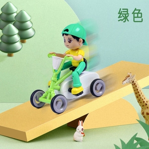 12 件装卡通四轮自行车塑料摩擦动力迷你车玩具儿童回力车 - Product Image 6