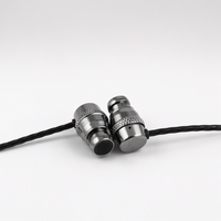 Auriculares HiFi Elite Miniatura Personalizados, Aluminio 7075 N54, Dinámicos de 6mm, OFC Plateado, 16 Ohmios, para Audiófilos