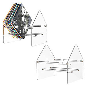 Support de stockage de disques vinyles, support de stockage de disques vinyles en acrylique, support de rangement de CD transparent pour albums simples et Gatefold - Product Image 1