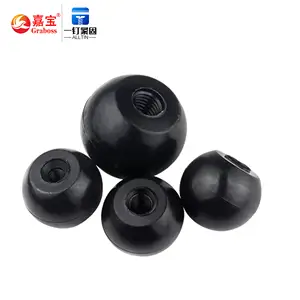 High quality revolving plastic bakelite ball knob furniture handle nut M6-M12 machine pulls and turns the nut by hand