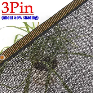 <span class=keywords><strong>Rete</strong></span> <span class=keywords><strong>Ombreggiante</strong></span> Nera in HDPE a 3 Aghi, Resistente, Anti-UV, per Giardino, Piante, Serra, Agricoltura, Tenda da Esterno - Product Image 4