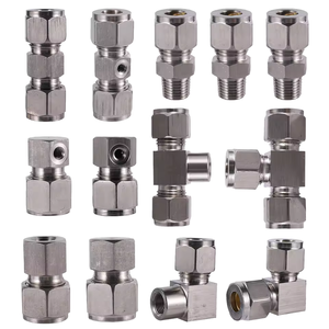 Conector de Tubería de Acero Inoxidable de 3/8 Pulgadas con Superficie Lisa, Sistema de Riego por Nebulización, Accesorio de Acoplamiento para Sistema de Pulverización de Paisajes - Product Image 1