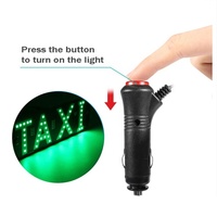Placa de luz LED para coche de 12V, pantalla LED para Taxi en coche, tablero Led para ventana trasera de cristal