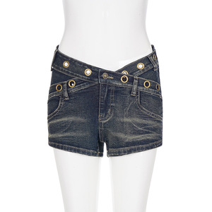<span class=keywords><strong>2026</strong></span> Modische Streetwear <span class=keywords><strong>Denim</strong></span>-Jeans Hosen Party- und Clubwear-Shorts für Damen - Product Image 2