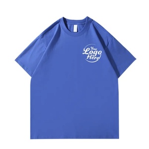 Camiseta de Algodón 100% Estilo Europeo, Marca de Moda, Hip Hop, Transpirable, con Hombros Caídos, Unisex, Holgada, Cuello Oversize, Publicitaria - Product Image 5