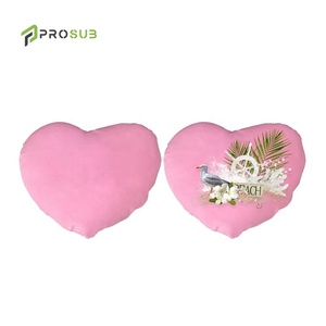 Prosub Federe per Cuscini a Forma di Cuore in <span class=keywords><strong>Velluto</strong></span> Pesca per Sublimazione, Copricuscini Vuoti per Sublimazione, Federe a Forma di Cuore - Product Image 2