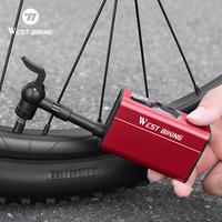 Pompe à air électrique portable WEST BIKING pour VTT et vélo de route, nouveau design, usage domestique, pompe à air haute pression