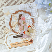 Lot de 10 papiers décoratifs vintage en dentelle – Collection Lacy Love Music pour scrapbooking, bullet journal, projets DIY et cartes
