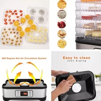 Déshydrateur alimentaire électrique portable en acier inoxydable pour la maison, vente en gros