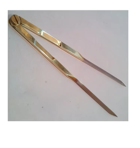 ตัวแบ่งทองเหลืองมือเดียวโบราณทาสีเครื่องมือสำรวจวงกลมทางทะเลเครื่องมือพิมพ์ลายตารางเคลือบแข็ง - Product Image 5