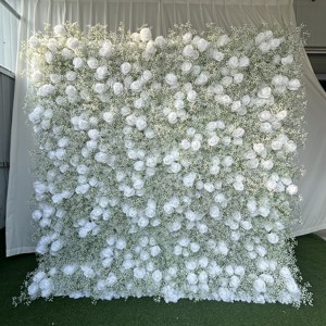B-FW063 Wholesale Artificial <b>Flower</b> <b>Wall</b> Backdrop 8ft X 8ft Babysbreath <b>Flower</b> <b>Wall</b> <b>Panel</b> Roll up <b>Flower</b> <b>Wall</b> Decoration - Product Image 1