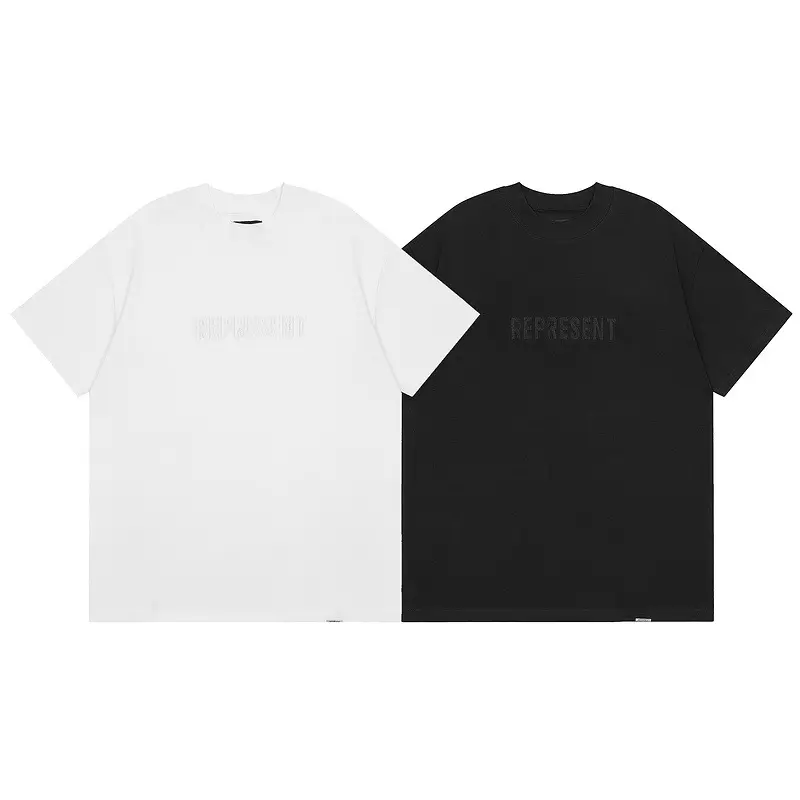 100% Cotton Customization Logo Pattern Digital Printing Word Short Short sleeved embroidery Unisex Sex T Shirt