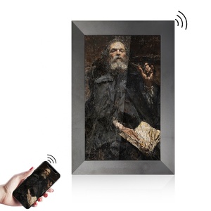 Cheapest Hd <b>Wifi</b> Digital Photo Frame Touch Screen Digital Picture Frame NFT Wooden Clock Wood Acrylic Video Frame Ce Rohs - Product Image 1