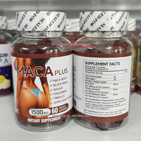 Gummies Maca Plus pour l'amélioration des fesses et des hanches, booster d'agrandissement des fesses, extrait de racine de Maca noire pour femmes