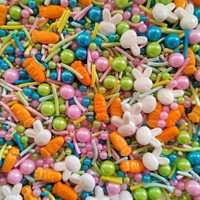 Arrose en forme de carotte et de lapin solide certifié halal pour les décorations de gâteaux de Pâques comestibles ingrédients de décoration de boulangerie