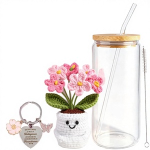 TUZELIYA Gobelet en verre borosilicate durable de 500 ml - Coffret cadeau d'anniversaire pour collègues, <span class=keywords><strong>meilleurs</strong></span> amis, mamans, <span class=keywords><strong>voisins</strong></span> - Product Image 2