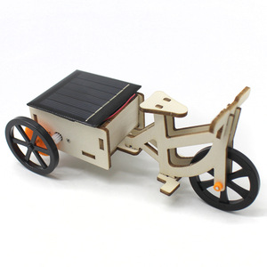 Kit de triciclo de madera con energía solar, juguete educativo STEM para niños de 7 a 9 años, modelo de experimento científico - Product Image 1
