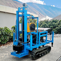 Mini machine mobile de forage de puits d'eau pour l'irrigation des terres agricoles 100m 200m perceuse rotative artésienne boîte de vitesses pompe moteur noyau engrenage
