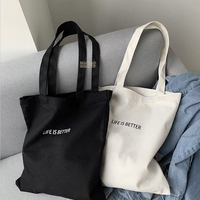 Sac fourre-tout en toile de coton écologique blanc personnalisé, emballage cadeau pour vêtements, sac de shopping, sac en toile réutilisable noir, vente en gros