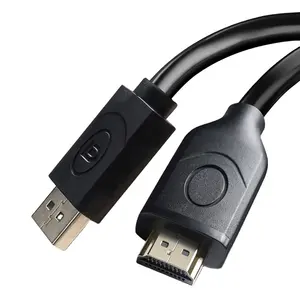 Grosir Hitam Pria untuk Pria Display Port TO HDMI Adaptor 4K 1080P DP untuk HDMI Kabel