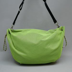Venta caliente OEM Malla de poliéster amarillo Correa de hombro larga PP CORD Peso ligero Mujeres cruzadas Hobo bolsas - Product Image 4