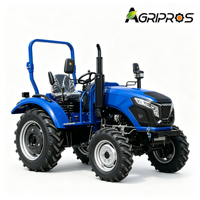 Tracteur agricole à roues Agripros 110HP 4WD, moteur diesel 4 cylindres refroidi par eau, pour l'agriculture