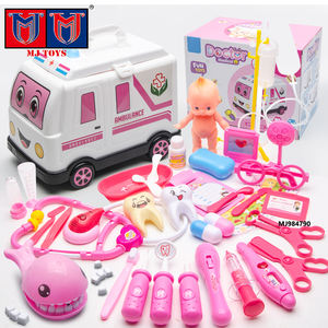 शैक्षिक नाटक दिलचस्प कई सहायक उपकरण चिकित्सा भूमिका निभाते हैं अस्पताल खिलौना डॉक्टर खिलौने हाथ के बैग के साथ - Product Image 5