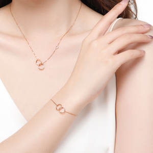 High Quality Wholesale Classic Minimalist Price Custom Fine Jewelry 18K Solid Gold Real Natural Diamond Bracelet For Couple - Product Image 2