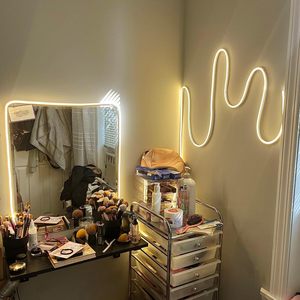 Full Length Adjustable Contemporary Tempered Glass Salon <b>Mirror</b> <b>LED</b> Lighting Arch Shape Wall Mountable Floor Standing Barber - Product Image 4