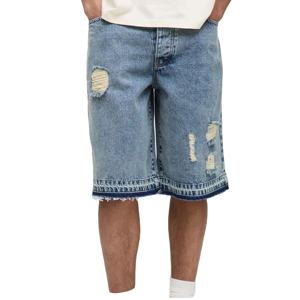 Nouveaux shorts déchirés personnalisés pour hommes, coupe classique décontractée avec cordon de serrage, pour l'été, en promotion à prix abordable - Product Image 3