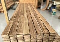 Panel Dinding Kayu Zebra Solid untuk Pabrik, Panel Dinding Kayu Keras Wujinmu Afrika untuk Dekorasi Interior Vila Mewah