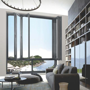 Bột tráng cửa sổ gấp lưới chống muỗi cho ban công điện dọc ban công gấp cửa sổ - Product Image 5