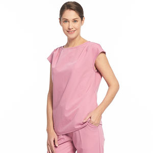 Blusa de verão sem mangas para mulheres, blusa confortável para enfermeiras e esteticistas, roupa de trabalho para salão de beleza hospitalar, blusa feminina para mulheres - Product Image 2