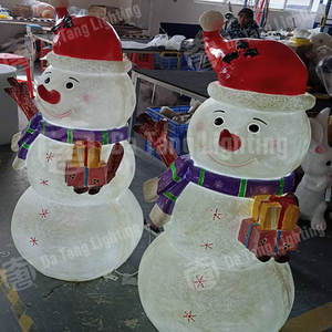 Snowman <b>Led</b> Festival <b>Lights</b> Create Warm Holiday Atmosphere For Gardens And Parks - Product Image 6