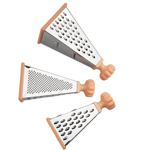 Rallador de mano multifunción de acero inoxidable para frutas y verduras, rallador de queso, caja Manual de 4 lados, accesorios de utensilios de cocina - Product Image 4