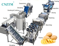 Bestseller Nieuwe Volledig Automatische Hoge Capaciteit Groente- en Aardappelchips Productielijn Hybride