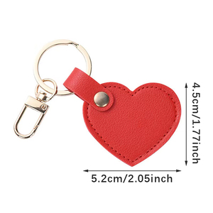 Llavero de Cuero PU Personalizado para Mujer, con Forma de Corazón, para Colgar en el Bolso - Product Image 5