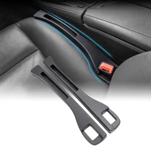 Tira de relleno para huecos de asiento de coche, paquete de 2 unidades de relleno de Huecos laterales para consola de coche, accesorios automotrices negros