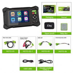 เครื่องสแกนวินิจฉัยมอเตอร์ไซค์อเนกประสงค์ JDiag M208 OBD2 ระบบ EFI อ่านโค้ดข้อผิดพลาด รีเซ็ต ECU รับประกัน 1 ปี สำหรับ Yamaha และ Ducati - Product Image 2