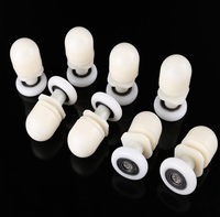 8 pièces/kit Roulettes de rechange pour cabine de douche, roulettes de porte simple en plastique pour paroi de douche