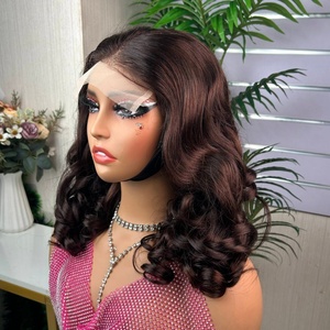 Peluca de Cabello Humano de Alta Calidad, Sin Pegamento, con Rizos Sueltos y Voluminosos, SDD Super Double Drawn, 5*5, 300% de Densidad - Product Image 3