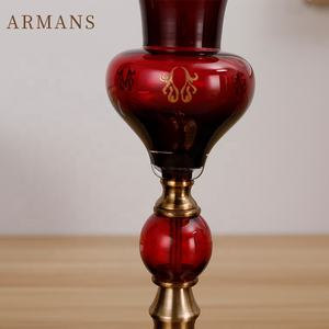 Di lusso vintage creativo decorazione della casa di vetro vaso di ferro vaso di fiori - Product Image 5