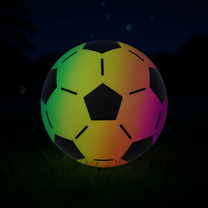 Ballon de football lumineux arc-en-ciel 150 Gr 22 Cm s'illumine - Product Image 2