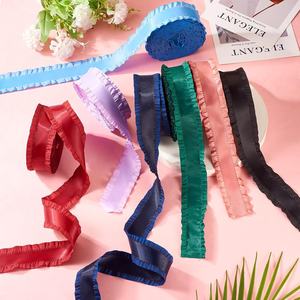 <span class=keywords><strong>Ruban</strong></span> en satin double face à volants effet feuille de lotus OKAY 9mm 16mm 25mm 38mm en gros pour emballage cadeau DIY, nœuds, pinces à cheveux <span class=keywords><strong>et</strong></span> couture - Product Image 6