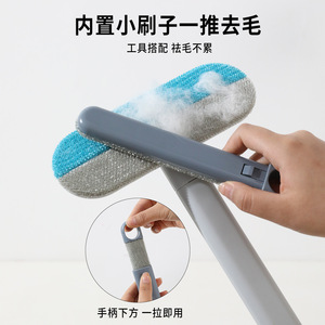 Hawoo – brosse multifonctionnelle pour enlever les poils d'animaux, rouleau anti-peluches à manche long de 43cm pour chats et chiens, outil de toilettage lavable - Product Image 2