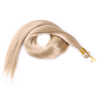 Échantillon Gratuit, Mèches de Cheveux Raides Synthétiques de 24 Pouces, Texture Lisse, pour Femmes Noires Africaines