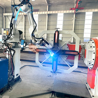 Système de soudage robotisé Raintech sans soudeur, vision 3D, pour le soudage de tubes carrés, de tubes ronds et de structures en acier.